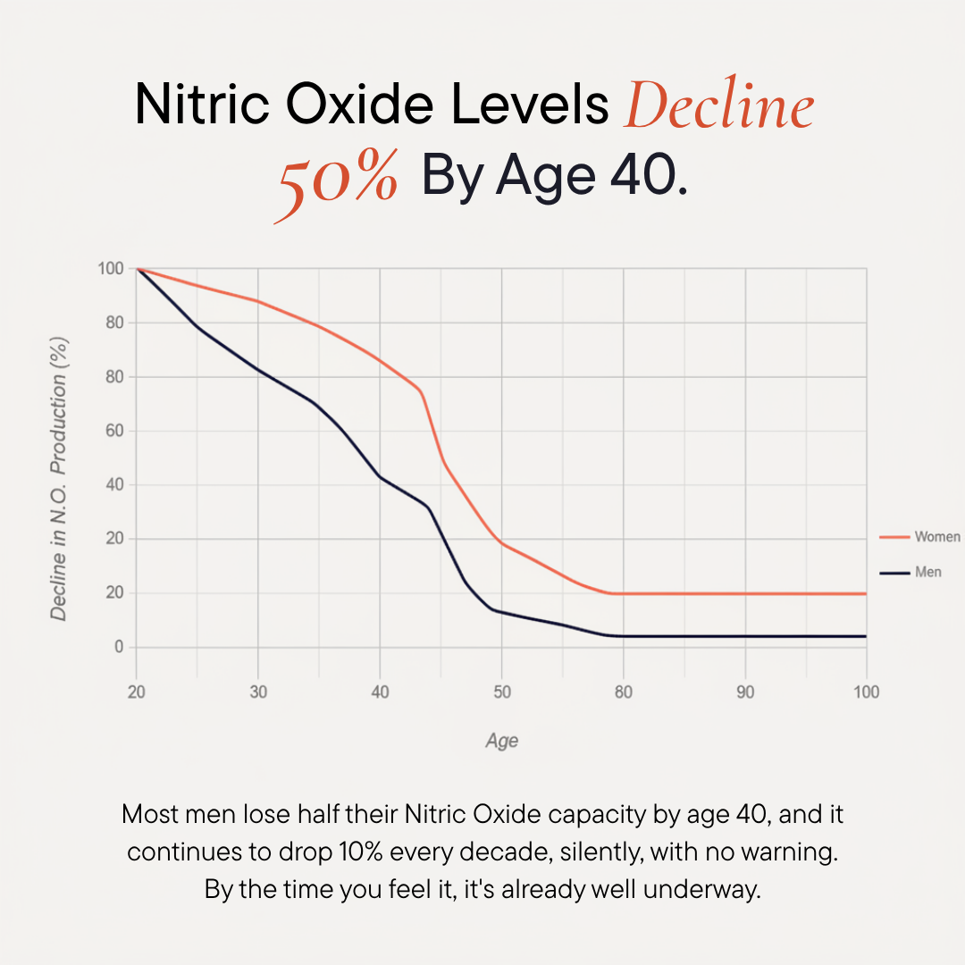 The problem: Nitric Oxide decline with age